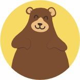 Mascote urso da Bloom